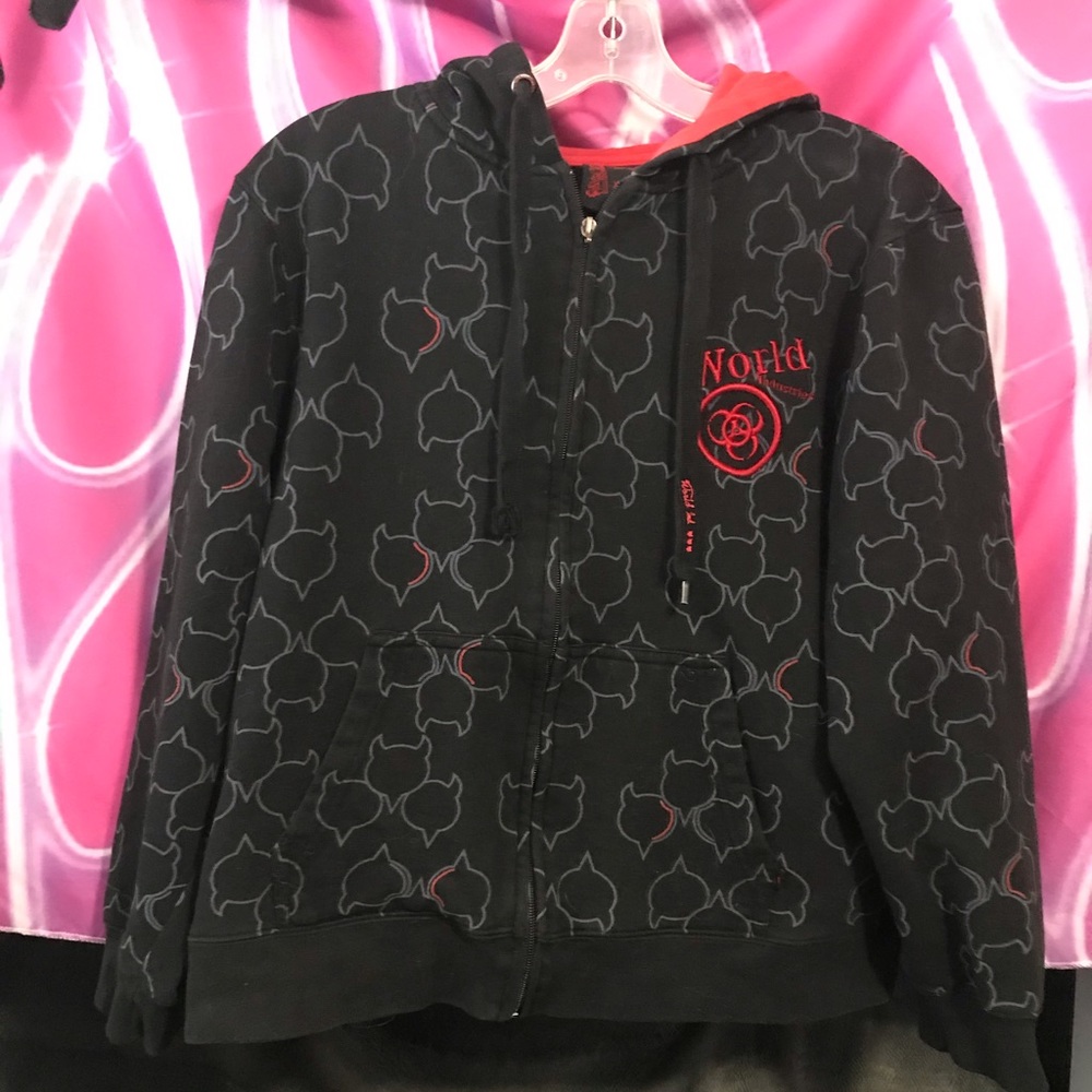 SUPER RARE World industries zip up hoodie